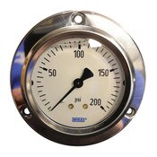 WIKA 2.5" 3-Hole Face Gauge 200PSI